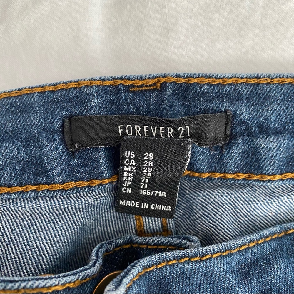 Denim skinny jeans